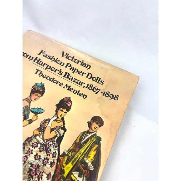 VTG Victorian Fashion Paper Dolls From Harper’s Bazar 1867-1898 Book 1970s Uncut - Picture 6 of 12